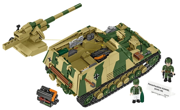 KLOCKI COBI 2663 Działo samobieżne „Trzmiel”  Panzerhaubitze HUMMEL HC  WWII 1118.el