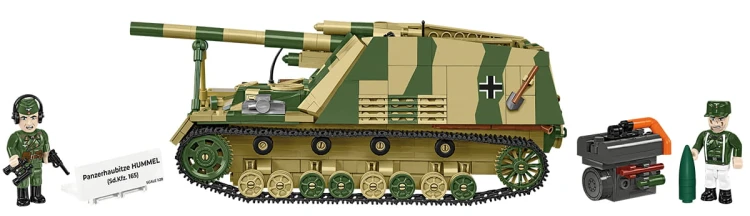 KLOCKI COBI 2663 Działo samobieżne „Trzmiel”  Panzerhaubitze HUMMEL HC  WWII 1118.el