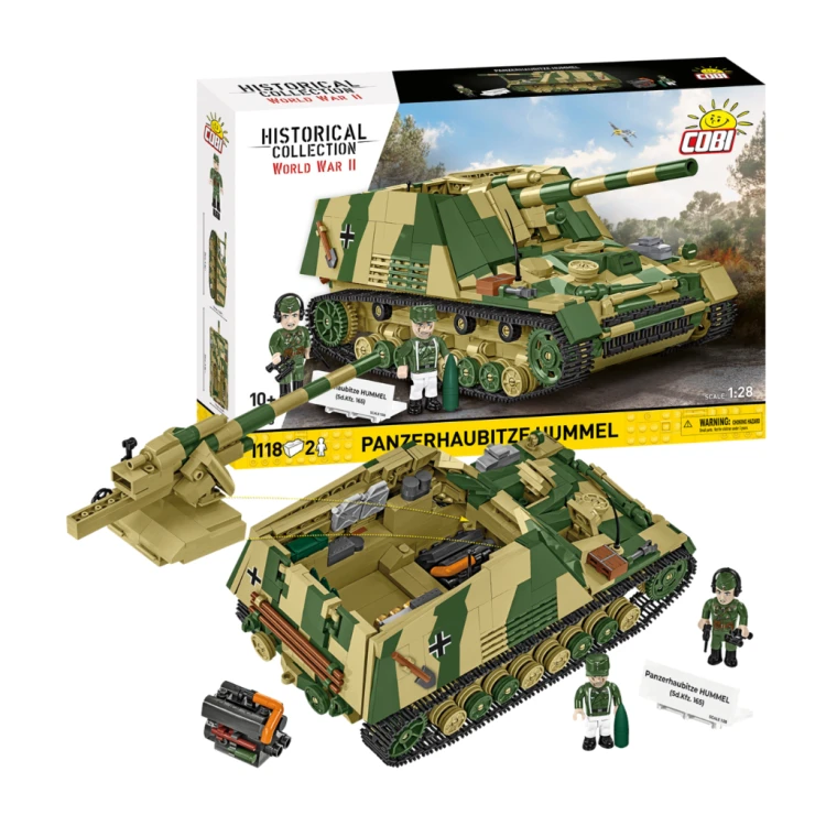 KLOCKI COBI 2663 Działo samobieżne „Trzmiel”  Panzerhaubitze HUMMEL HC  WWII 1118.el