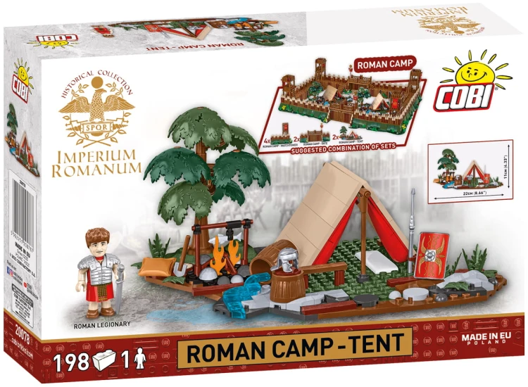 KLOCKI COBI 20078 Rzymski obóz wojskowy Roman Camp-Tent HC IMPERIUM ROMANUM 199 El.