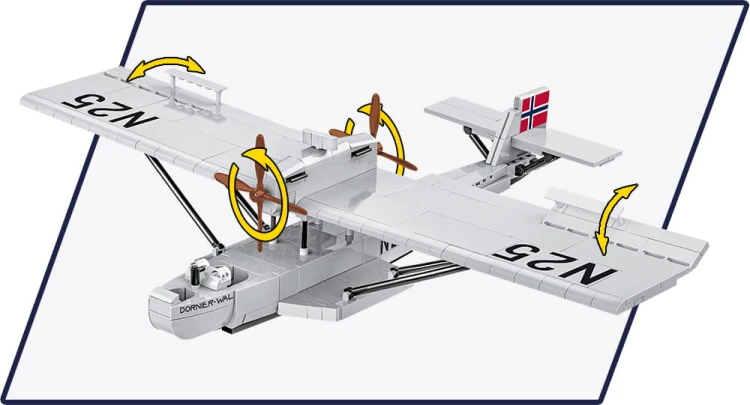 KLOCKI COBI 1384 Samolot Dornier Do J Wal ““Amundsen”“ N-25 HC 483 EL.