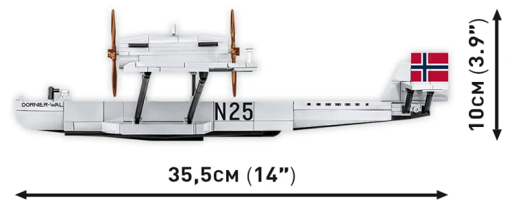 KLOCKI COBI 1384 Samolot Dornier Do J Wal ““Amundsen”“ N-25 HC 483 EL.