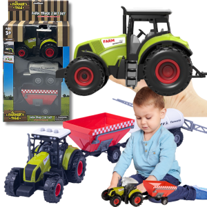 TRAKTOR Z 2 PRZYCZEPAMI