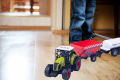 TRAKTOR Z 2 PRZYCZEPAMI