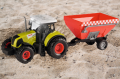 TRAKTOR Z 2 PRZYCZEPAMI