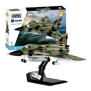 KLOCKI COBI 5911 SAMOLOT Myśliwiec Saab AJS37 Viggen  ARMED FORCES 911el.