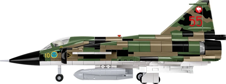 KLOCKI COBI 5911 SAMOLOT Myśliwiec Saab AJS37 Viggen  ARMED FORCES 911el.