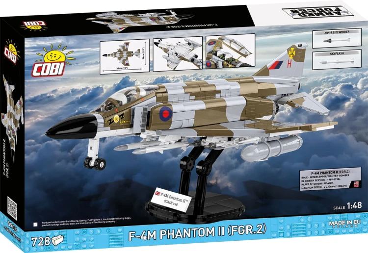 KLOCKI COBI 5908 SAMOLOT Myśliwiec F-4M Phantom II ARMED FORCES 728el.