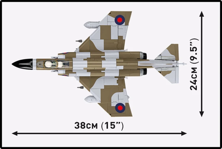 KLOCKI COBI 5908 SAMOLOT Myśliwiec F-4M Phantom II ARMED FORCES 728el.
