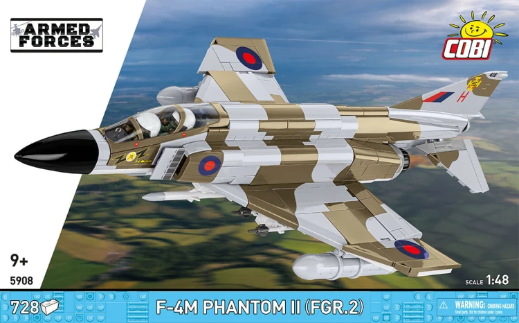 KLOCKI COBI 5908 SAMOLOT Myśliwiec F-4M Phantom II ARMED FORCES 728el.