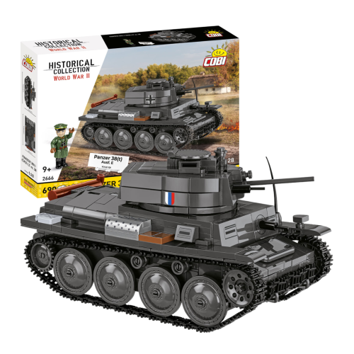 KLOCKI COBI 2666 Czołg PANZER 38(t) lub LT vz.38 HC  WWII 690.el