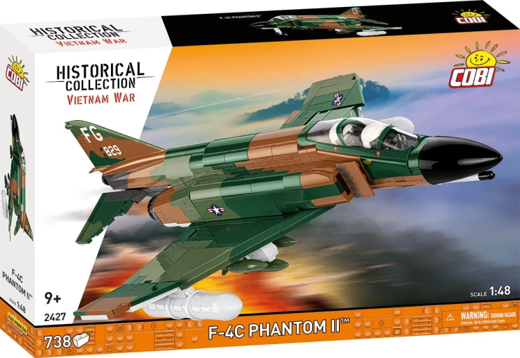 KLOCKI COBI 2427 SAMOLOT Myśliwiec F-4C Phantom II HC VIETNAM WAR 738 el.