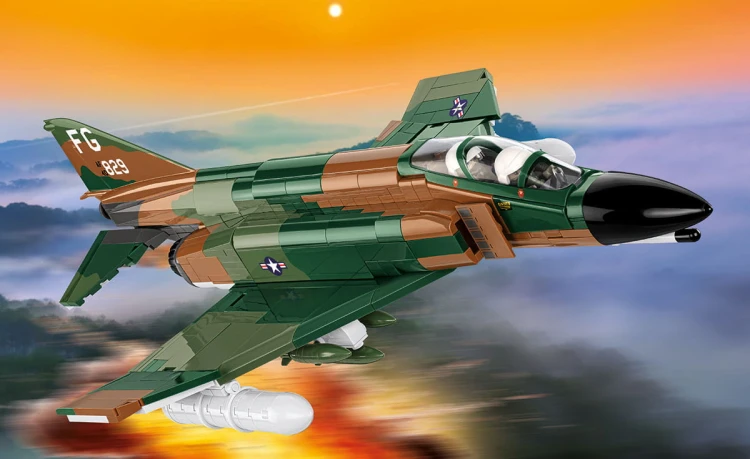 KLOCKI COBI 2427 SAMOLOT Myśliwiec F-4C Phantom II HC VIETNAM WAR 738 el.