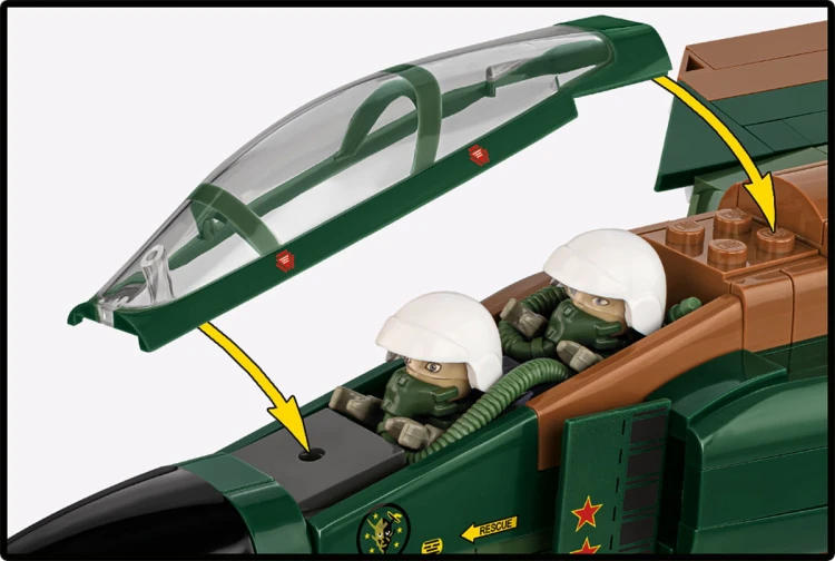 KLOCKI COBI 2427 SAMOLOT Myśliwiec F-4C Phantom II HC VIETNAM WAR 738 el.
