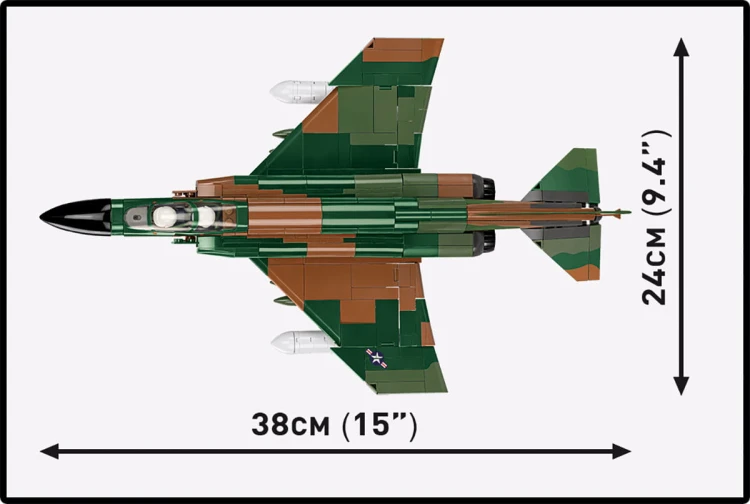 KLOCKI COBI 2427 SAMOLOT Myśliwiec F-4C Phantom II HC VIETNAM WAR 738 el.