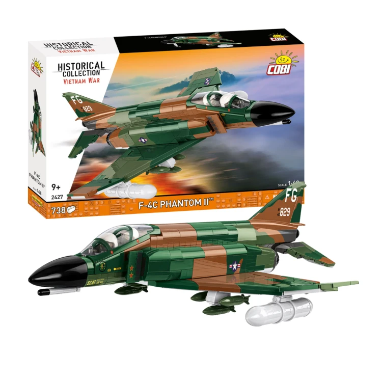 KLOCKI COBI 2427 SAMOLOT Myśliwiec F-4C Phantom II HC VIETNAM WAR 738 el.