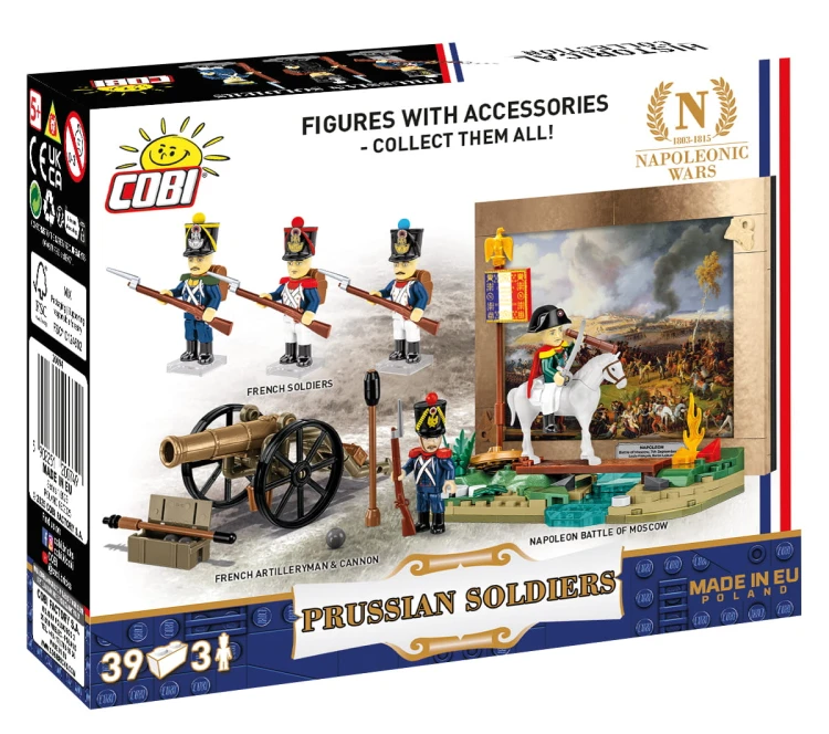 KLOCKI COBI 20094 Figurki żołnierzy Królestwa Prus Wojny Napoleońskie 39 El.