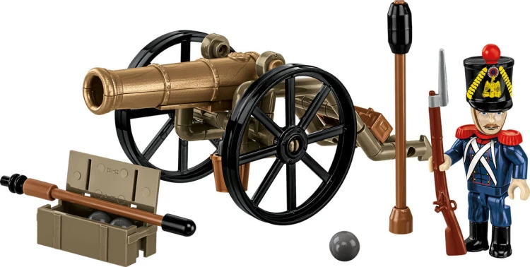 KLOCKI COBI 20093 Napoleońska armata systemu Gribeauvala Wojny Napoleońskie 97 El.