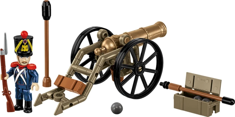 KLOCKI COBI 20093 Napoleońska armata systemu Gribeauvala Wojny Napoleońskie 97 El.