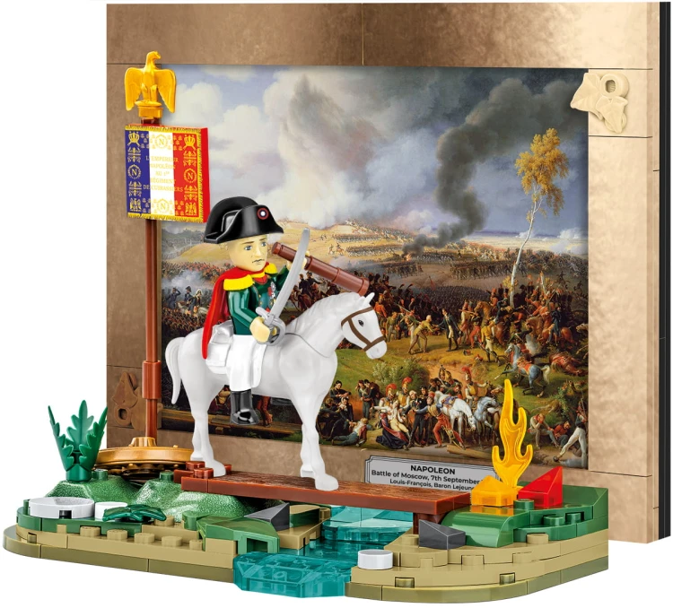 KLOCKI COBI 20091 Napoleon - bitwę pod Borodino (bitwa nad rzeką Moskwą) Wojny Napoleońskie 148 El.