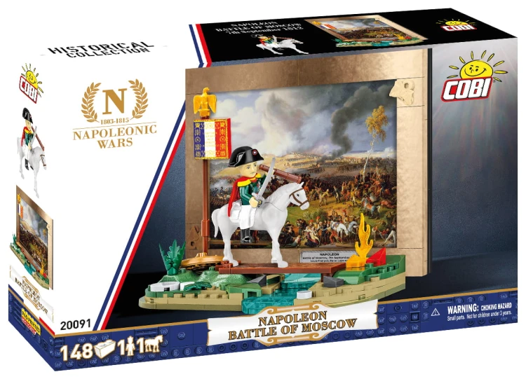 KLOCKI COBI 20091 Napoleon - bitwę pod Borodino (bitwa nad rzeką Moskwą) Wojny Napoleońskie 148 El.