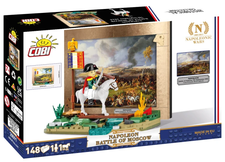 KLOCKI COBI 20091 Napoleon - bitwę pod Borodino (bitwa nad rzeką Moskwą) Wojny Napoleońskie 148 El.