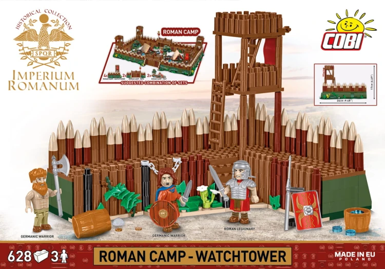 KLOCKI COBI 20076 Rzymska wieża obserwacyjna HC IMPERIUM ROMANUM 628 El.