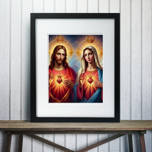 MOZAIKA DIAMENTOWA - ŚWIĘTE OBRAZKI  JEZUS I MARYJA