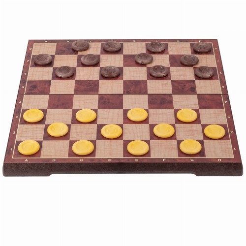 SZACHY MAGNETYCZNE ORAZ WARCABY 2W1 KLASYCZNE DUŻE 31X31