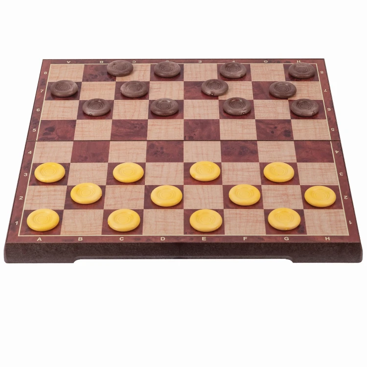 SZACHY MAGNETYCZNE ORAZ WARCABY 2W1 KLASYCZNE DUŻE 31X31