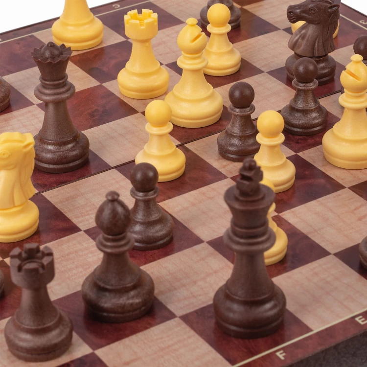 SZACHY MAGNETYCZNE ORAZ WARCABY 2W1 KLASYCZNE DUŻE 31X31