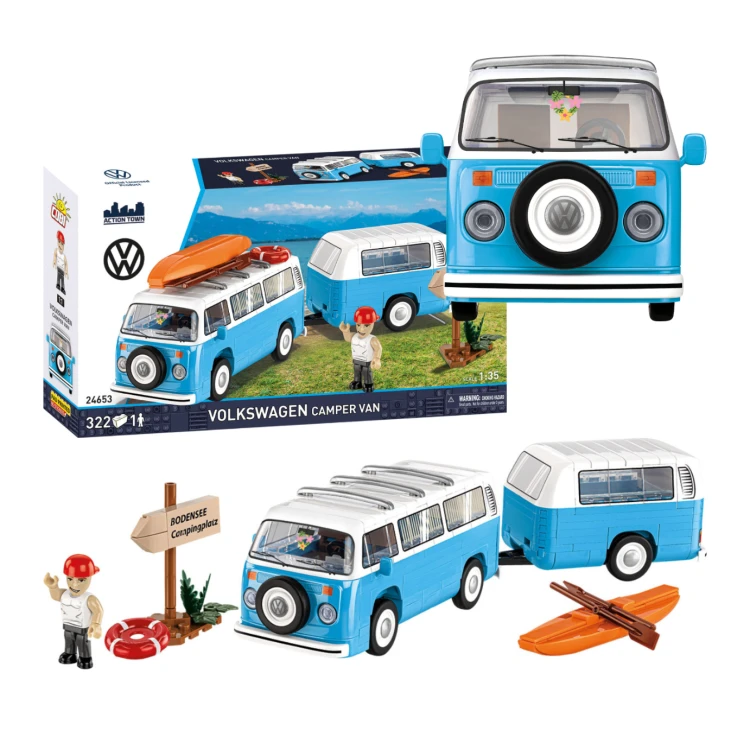 KLOCKI COBI 24653 Samochód Volkswagen Camper Van VOLKSWAGEN 322 El.