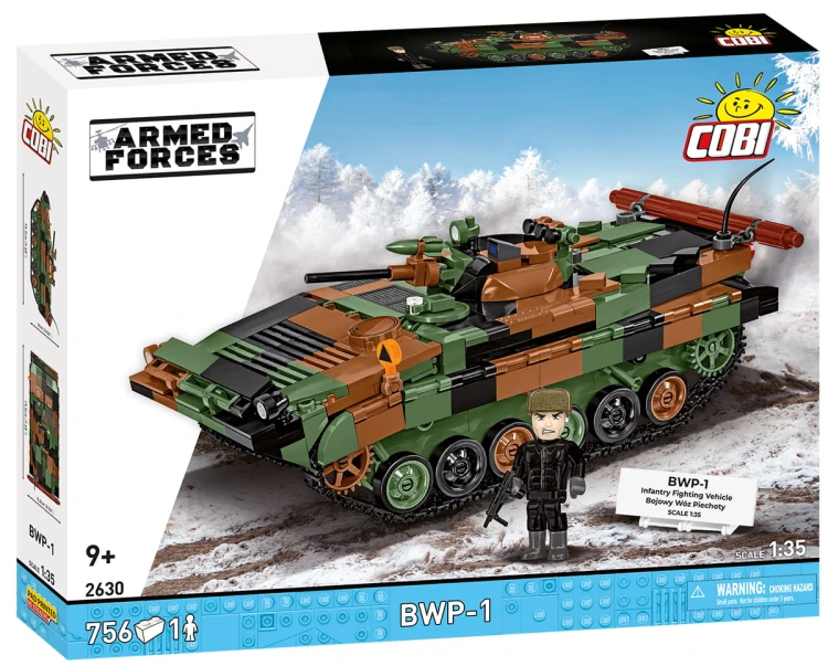 KLOCKI COBI 2630 Bojowy Wóz Piechoty 2w1 ARMED FORCES 756 el.