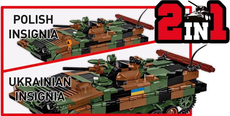 KLOCKI COBI 2630 Bojowy Wóz Piechoty 2w1 ARMED FORCES 756 el.