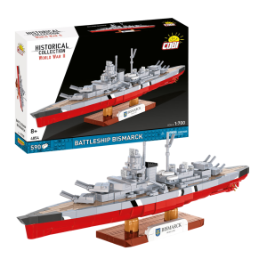 KLOCKI COBI 4854 Łódź pancernik Bismarck HC WW2 590 El.
