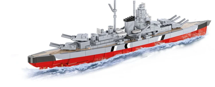 KLOCKI COBI 4854 Łódź pancernik Bismarck HC WW2 590 El.