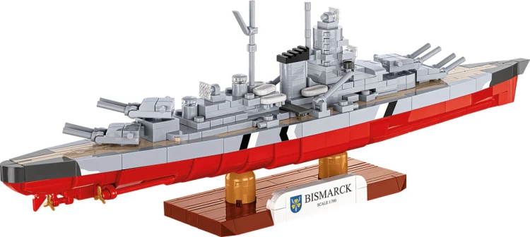 KLOCKI COBI 4854 Łódź pancernik Bismarck HC WW2 590 El.