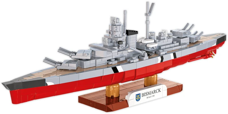 KLOCKI COBI 4854 Łódź pancernik Bismarck HC WW2 590 El.