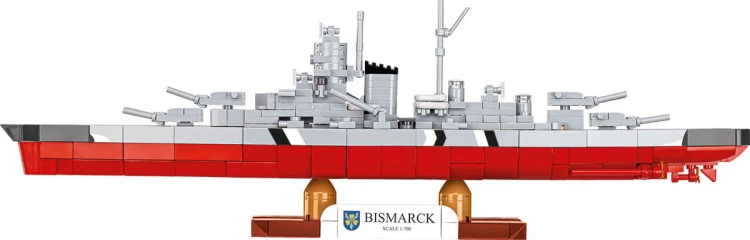 KLOCKI COBI 4854 Łódź pancernik Bismarck HC WW2 590 El.