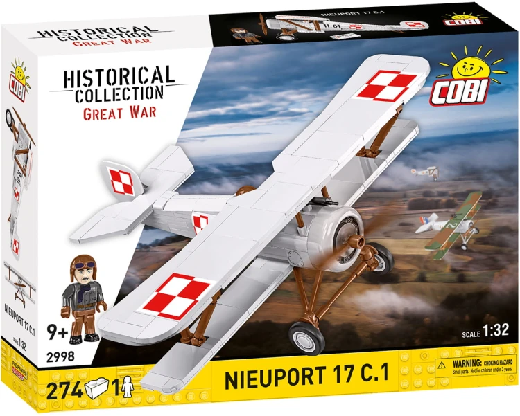 KLOCKI COBI 2998 Samolot dwupłatowiec Nieuport 17 C.1 HC GW 274 El.