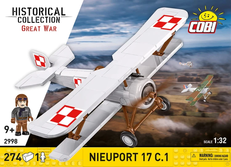KLOCKI COBI 2998 Samolot dwupłatowiec Nieuport 17 C.1 HC GW 274 El.