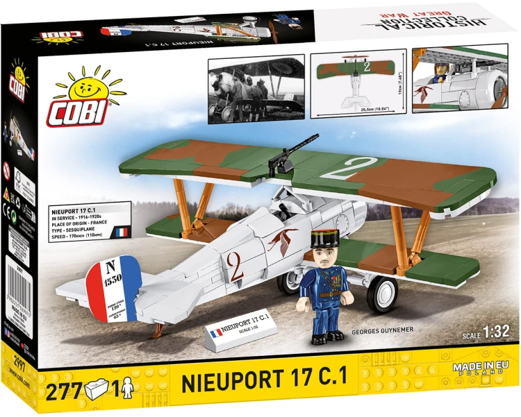 KLOCKI COBI 2997 Myśliwiec Nieuport 17 C.1 HC GW 277 El.