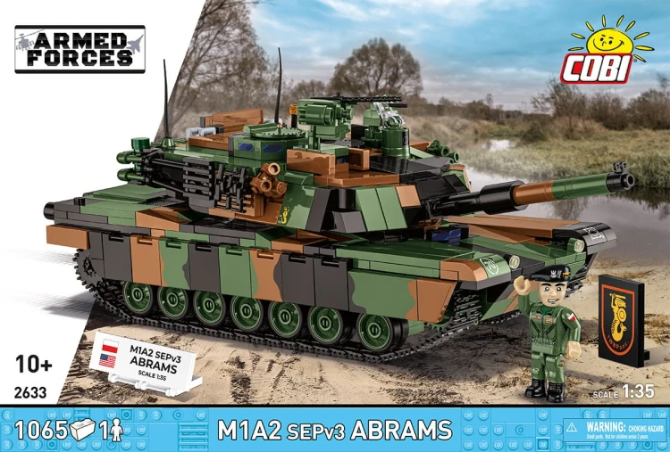 KLOCKI COBI 2633 Czołg M1A2 Abrams ARMED FORCES 1065 el.