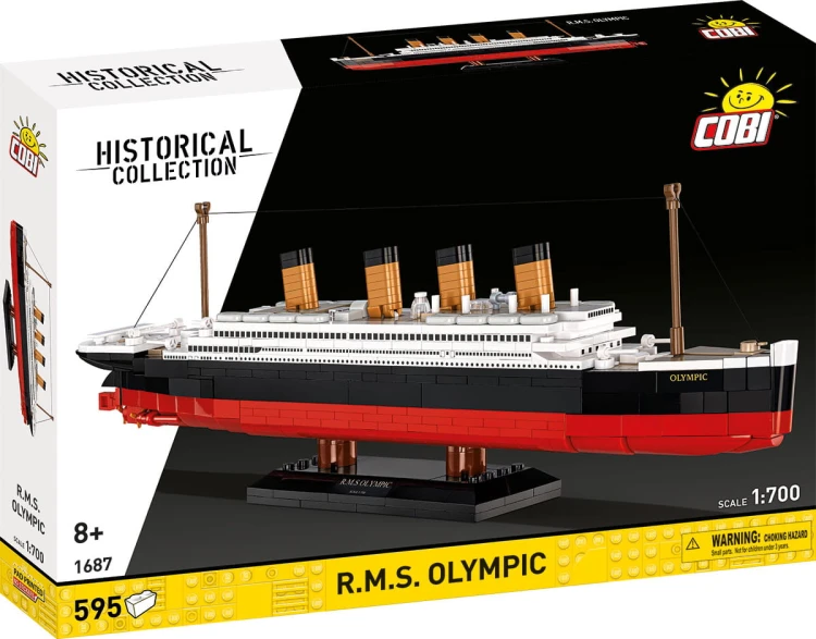 KLOCKI COBI 1687 STATEK R.M.S. OLYMPIC HC GREAT WAR 595 EL.