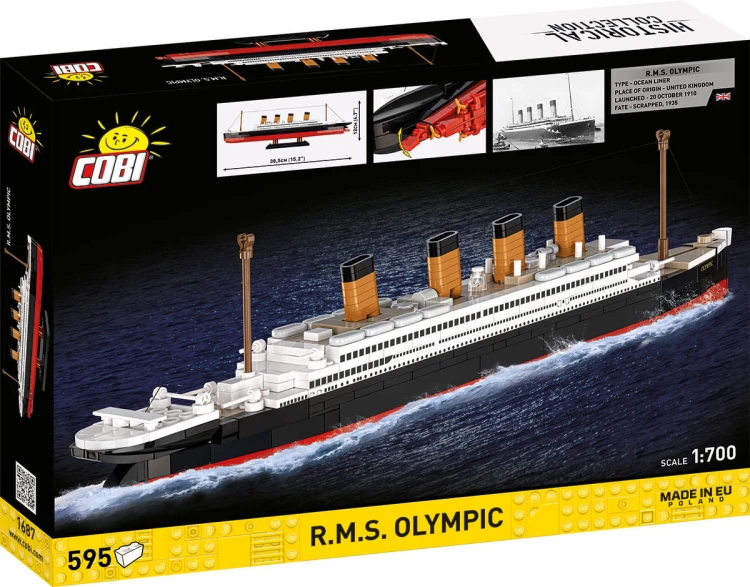KLOCKI COBI 1687 STATEK R.M.S. OLYMPIC HC GREAT WAR 595 EL.