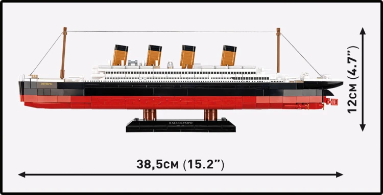 KLOCKI COBI 1687 STATEK R.M.S. OLYMPIC HC GREAT WAR 595 EL.