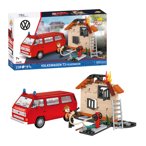KLOCKI COBI 24635 wóz strażacki Volkswagen T3 Feuerwehr VOLKSWAGEN 238 El.