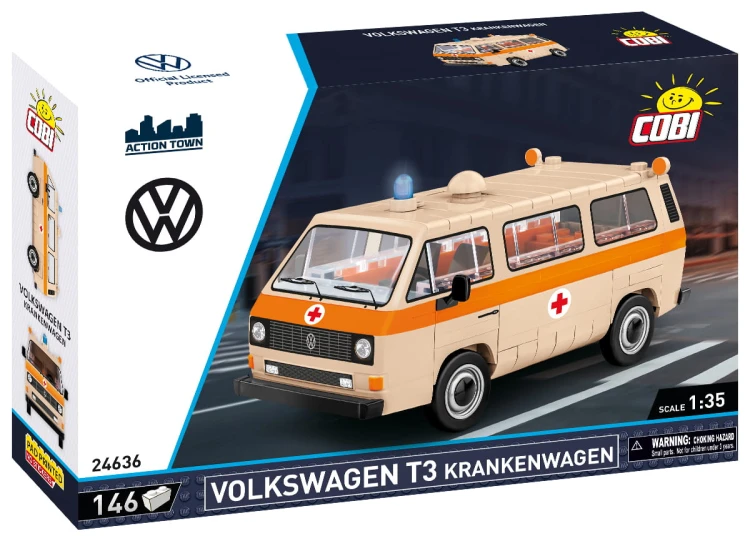 KLOCKI COBI 24636 Samochód Volkswagen T3 Krankenwagen VOLKSWAGEN 146 El.