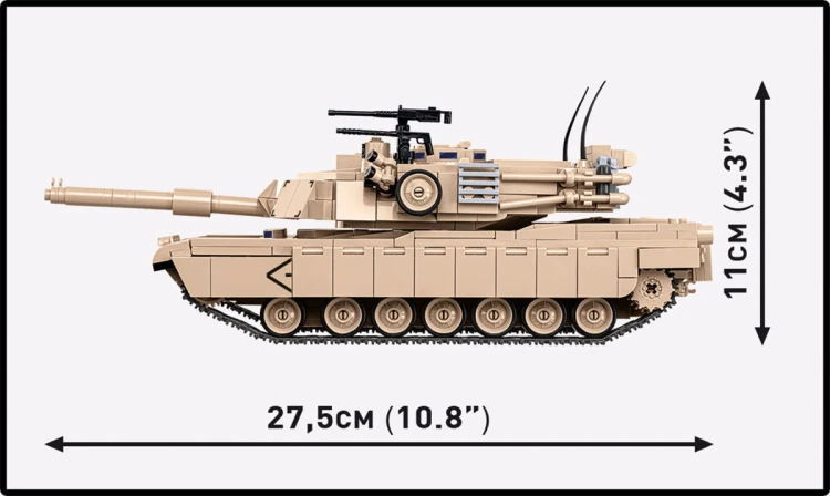 KLOCKI COBI 2632 Czołg M1A2 Abrams ARMED FORCES 1025 el.