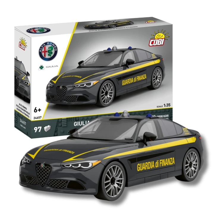 KLOCKI COBI 24657 Auto Alfa Romeo Gulia Quadrifoglio Guardia di Finanza ACTION TOWN 97 el.